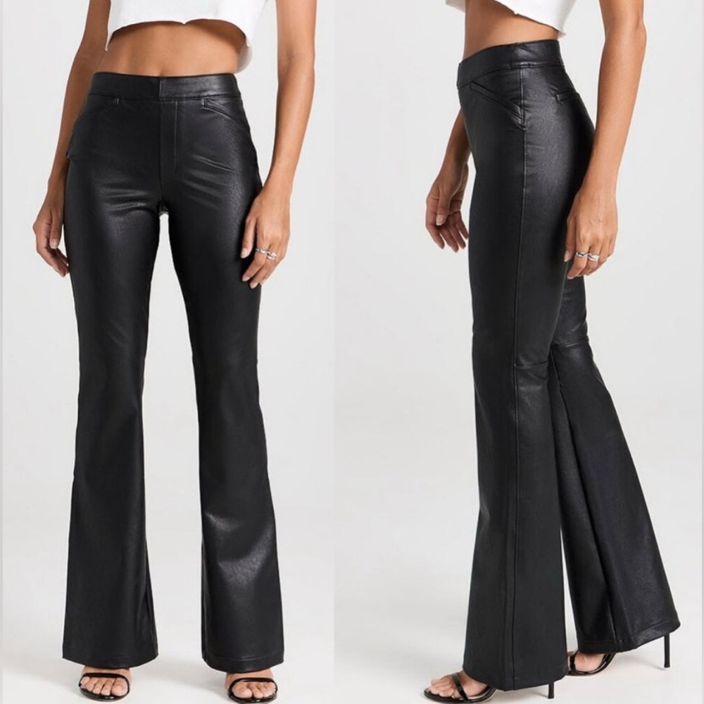 Spanx - NWT - M like leather flare pants - Picture 2 of 4